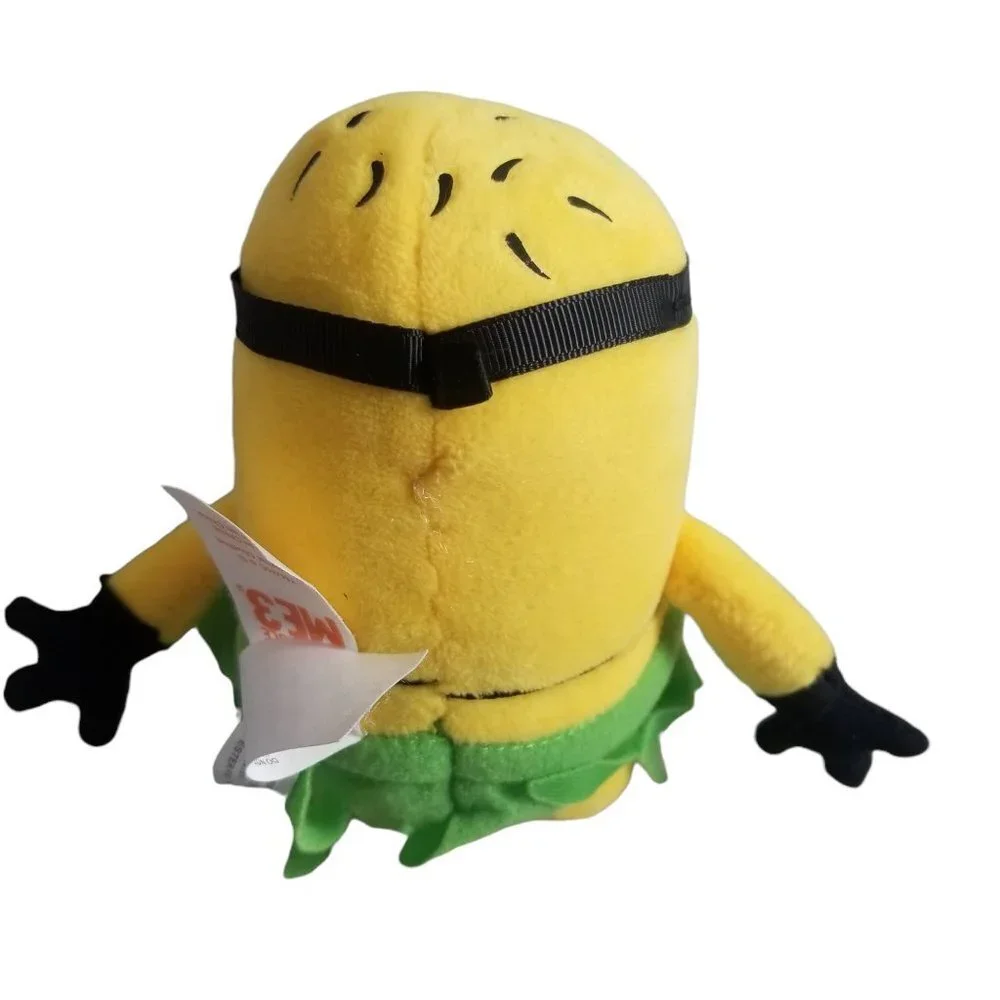 Despicable Me Minion Jerry Luau Hula Stuffed Plush Animal Toy Doll Skirt Hawaii